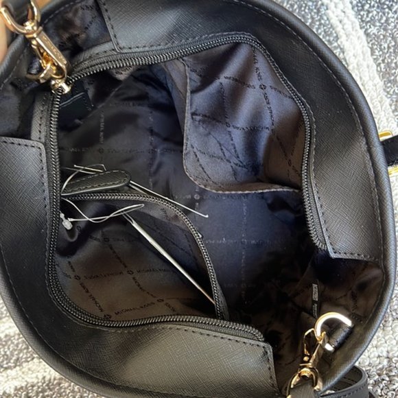 Michael Kors Jet Set Travel XS Carryall Tote Top Zip Tote Black - Picture 9 of 16